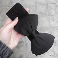 Cute 1pc Women Bow Decor Fashionable Belt For Dress Decoration Halloween Valentine's Day Summer, School Fall, Autumn, Halloween - Black - View 5