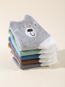 5pairs Baby Cartoon Graphic Socks For Daily Life - Multicolor - View 2