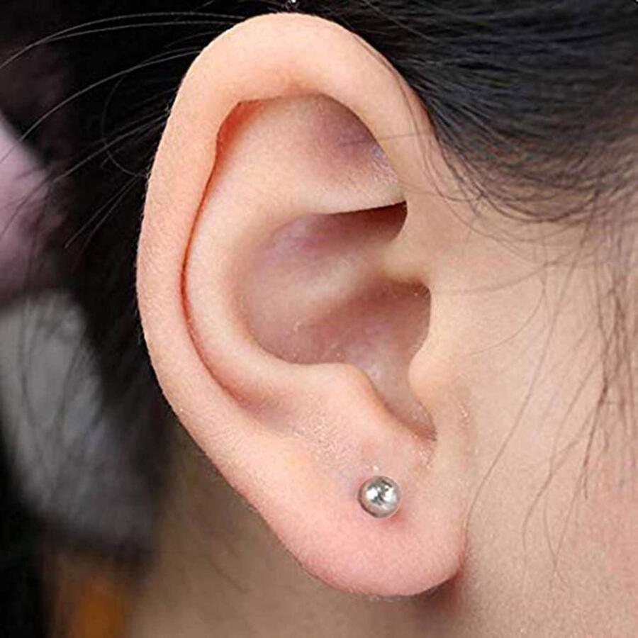 4 Pack Self Ear Piercing Gun, Disposable Self Ear Piercing Gun Kit with