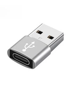1入組便攜式USB3.0至Type-C3.1數據線轉換頭 - 銀色 - 查看 5