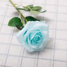 1 hoa hồng nhân tạo - Màu xanh nhạt - Xem 1