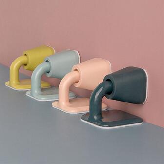 1 件装纯色静音门挡，无需钻孔