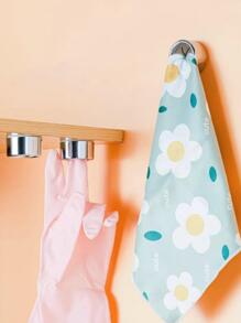 3入組廚房毛巾掛架,自粘式牆面碗墊毛巾掛鉤,圓形壁掛毛巾架適用於浴室、廚房和家庭,牆壁、櫥櫃、車庫,不需要鑽孔