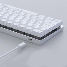 AK33 82-Key Notebook Keypad & 108-Key Game Machinery Keyboard - AK33RGB Red axis - 白色 - 查看 1