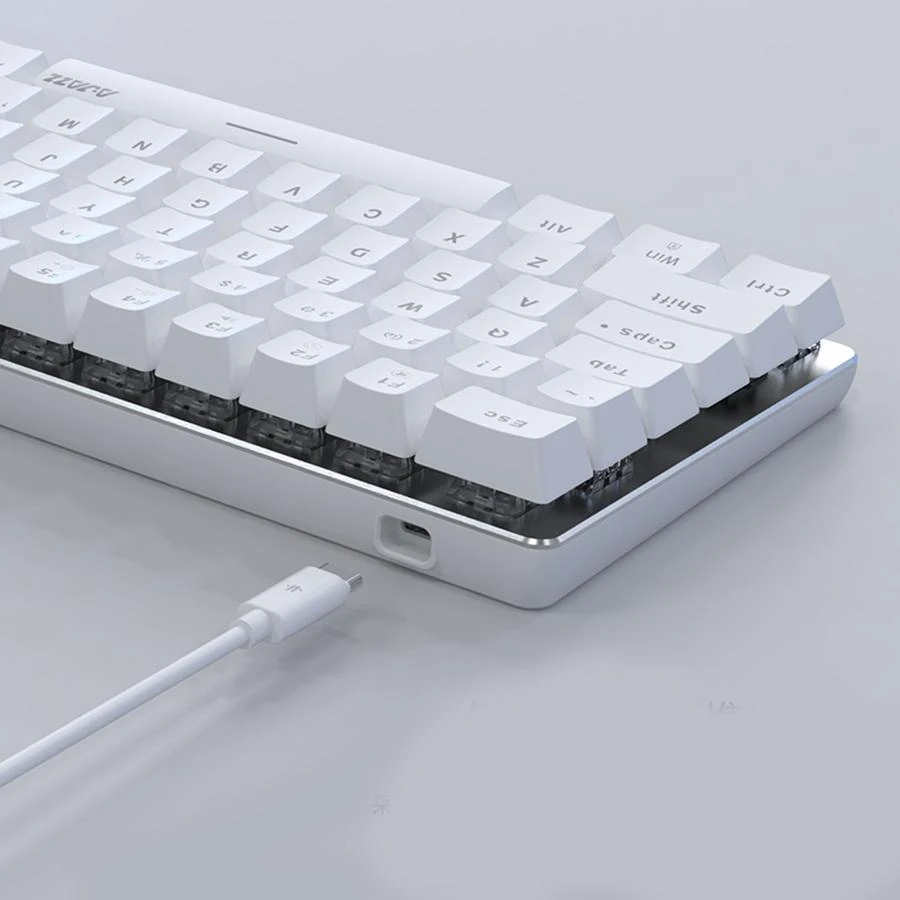 AK33 82-Key Notebook Keypad & 108-Key Game Machinery Keyboard - AK33RGB Red axis - 白色 - 查看 1