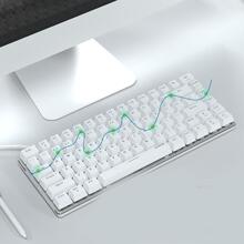 AK33 82-Key Notebook Keypad & 108-Key Game Machinery Keyboard - AK33RGB Red axis - 白色 - 查看 2