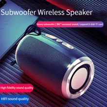 2023年最新款迷你藍牙無線免提揚聲器藍牙揚聲器 - 黑色 - 查看 6