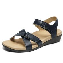 Womens Orthotic Arch Support Back Strap Sandals - Blue - View 1