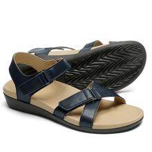 Womens Orthotic Arch Support Back Strap Sandals - Blue - View 3