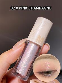 Sweet mint 金屬亮絲液體眼影,珍珠閃耀眼睛提亮眼影持久自然防水眼妝棒 - 藕粉色 - 查看 1