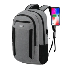 MAXTOP Laptop Backpack Business Computer Backpacks with USB Charging Port College Bookbag Fits Laptop up to 16 inch - 灰色 - 查看 1