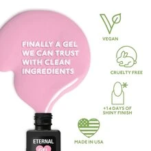 2 Pcs 10ml No Wipe Gel Top Coat and Base Coat Set - Shine Finish and Long Lasting  Soak Off LED Gel Base Top Coat Glossy Shine Finish. MADE IN USA. - 彩色 - 查看 3