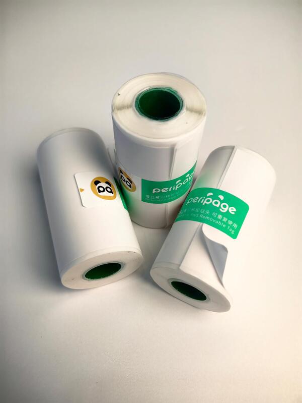 Weißes selbstklebendes Thermopapier 56mm Breite für PeriPage Paperang süßen tragbaren HD Mini-Drucker