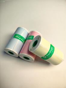 Giấy in nhiệt màu Sticky ThermalPaper rộng 56mm dành cho PeriPage Paperang Cute Portable HD MiniPrinter - Màu vàng - Xem 3