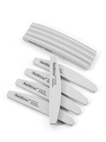 NailShine 10pcs 100/180 Grit Nail File,Nail Supplies,Nail Tools,Nail Art Tools,Back To School,Nails,Nail Tools For Press On Nails - Grey - View 2
