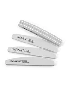 NailShine 10pcs 100/180 Grit Nail File,Nail Supplies,Nail Tools,Nail Art Tools,Back To School,Nails,Nail Tools For Press On Nails - Grey - View 4