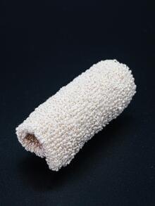 素色去死皮手套 - 米色 - 查看 4