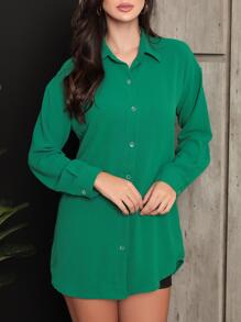 Women Blouses - 綠色 - 查看 1