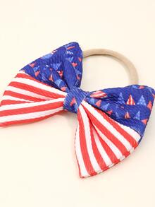 1pc Baby Striped Bow Decor Hair Band For Daily Life - Multicolor - View 8