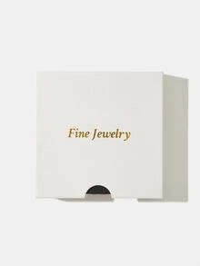 1入組復古S925純銀彩色圓環合適的適用於女性日常穿著 - 金色 - 查看 6