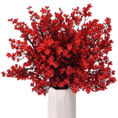 Bó hoa baby's breath nhân tạo (1/3 bông), thích hợp cho đám cưới, nhà cửa, nhà hàng, phòng ngủ, trang trí bình hoa, tiệc sinh nhật, trang trí đám cưới, quà tặng ngày lễ tình nhân, nguyên liệu tự làm đồ trang trí năm mới, trang trí nhà cửa, trang trí Giáng sinh, trang trí phòng, v.v.