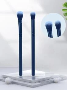 2pcs Large Area Blending Eyeshadow Brush, Eyebrow Brush, Eyeshadow Brush, Brush - Black - View 1