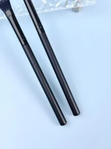 2pcs Large Area Blending Eyeshadow Brush, Eyebrow Brush, Eyeshadow Brush, Brush - Black - View 6