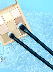 2pcs Large Area Blending Eyeshadow Brush, Eyebrow Brush, Eyeshadow Brush, Brush - Black - View 4