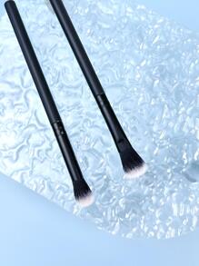 2pcs Large Area Blending Eyeshadow Brush, Eyebrow Brush, Eyeshadow Brush, Brush - Black - View 5