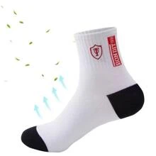 6pairs Men's Casual Letter Pattern Socks Suitable For Daily Life, Fall