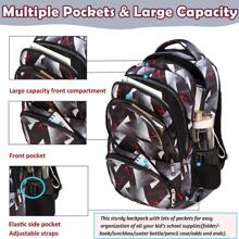 Kids Backpack Boys Girls Galaxy Elementary School Bags Primary Middle School Book Bags For Teens Kindergarten Sturdy Waterproof Lightweight Durable Travel Gifts 17 Inch Ages 6-12 Boys Bookbags For Ages 9-12 Grade Red Camo Blue Camouflage Back Packs Age 6 Kids Girls Space Pack With Laptop Compartment 6-8 Bullet Resistant Heavy Duty Bookbags 5 To 8 To 10 Years Old Scolares Ara Niñas De 5 Años Mochilas 4 Entera Grande Morral School Marca Olsones - Black and White - View 4