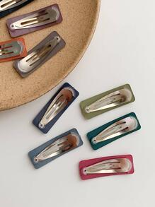 30个装实心按扣发夹，休闲发夹，发爪，发卡，学习用品，发饰，头部饰品，发卡 - 彩色 - 查看 2