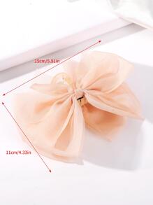 蝴蝶结装饰发爪可爱情人节情人爪夹发夹发夹发夹发夹发夹发夹秋冬发饰女士度假装女士 - 查看 2