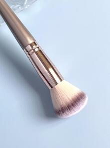 1pc Large Round Head Blush Brush With Soft Bristles For Easy Makeup Application,Foundation Brush,Concealer Brush,Blush Brush,Contour Brush,Blush Brush,Bronzer Brush,Powder Brush,Foundation Brush,Blush Brush - Bronze - View 6