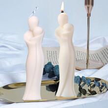 1pc Figure DIY Candle Mold, DIY Craft Scented Candle Silicone Mold, Soap Gypsum Ornament Making Mold - Beige - View 6