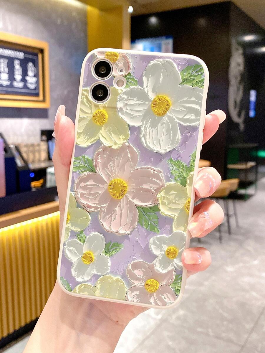 Floral Print Phone Case - Multicolor - View 1