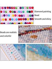 卡通刺蝟和多肉植物DIY鑽石畫成套工具 - 黑色 - 查看 6