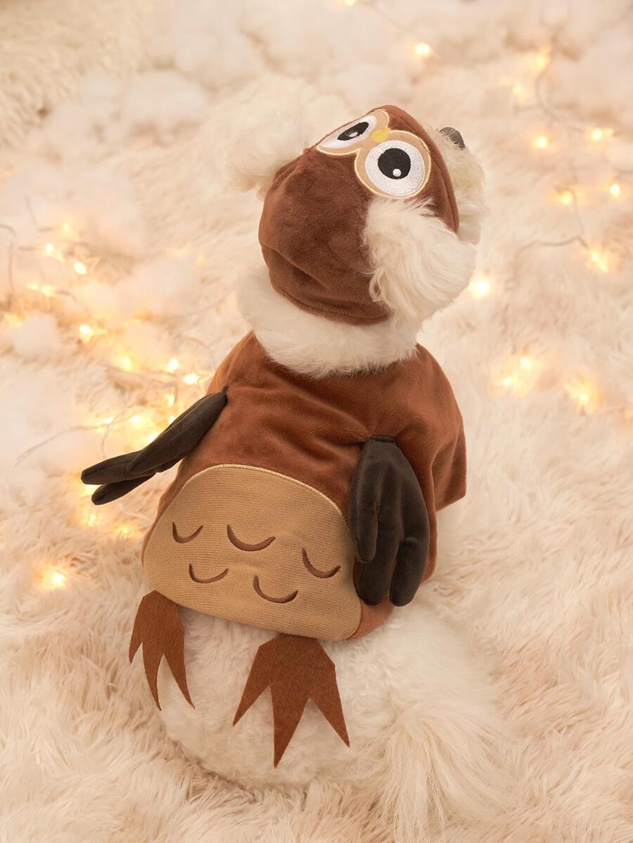 2pcs Pet Owl Shaped Cosplay Costume Set Halloween Halloween Costumes - Multicolor - View 1