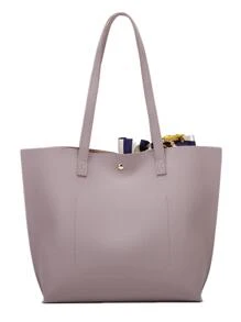 de mujeres Bolso de gran capacidad versátil moda Bolso de mano asa superior Bolso Bolsas para mujeres - Púrpura malva - Ver 4