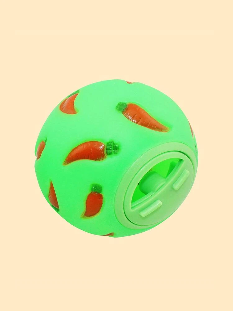 1 pieza Juguete dispensador de croquetas con patrón de zanahoria al azar hámster - Multicolor - Añade 6