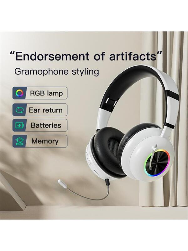 OverEar Button Control With Mic Volume Control Wireless Earbuds for