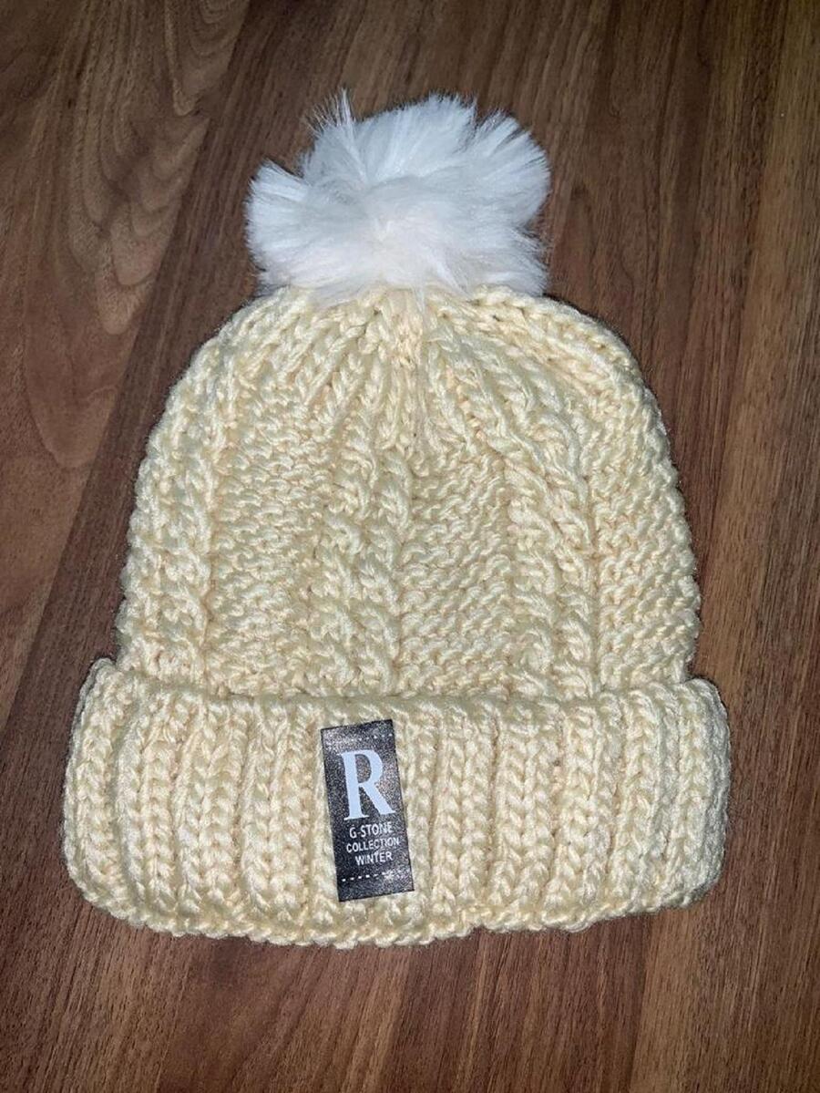 Women Beanie Hat - 米色 - 查看 1