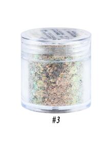 Irisierender Nagel Glitzer Pailletten, 1 Packung geometrisches Design Laser Nail Art Flocken Maniküre Zubehör DIY Nail Charms Nail Gems