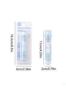 1pc Double-head Dotted Glue Correction Tape - Blue - View 8