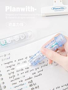 1pc Double-head Dotted Glue Correction Tape - Blue - View 5