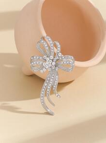 Royal Women Rhinestone Decor Glamorous Scarf Pin For Daily Life Valentine's Day Valentines Dress Accessories Pin For Clothes Bag Charm School Office Accessories Shirts Jacket Jewelry Christmas Halloween Clothes Pin Funny Cute Teacher Gifts