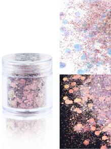 亮片美甲装饰片，1瓶10毫升，炫彩美甲亮片，美甲用品，DIY美甲饰品，美甲宝石 - 淺粉色 - 查看 2