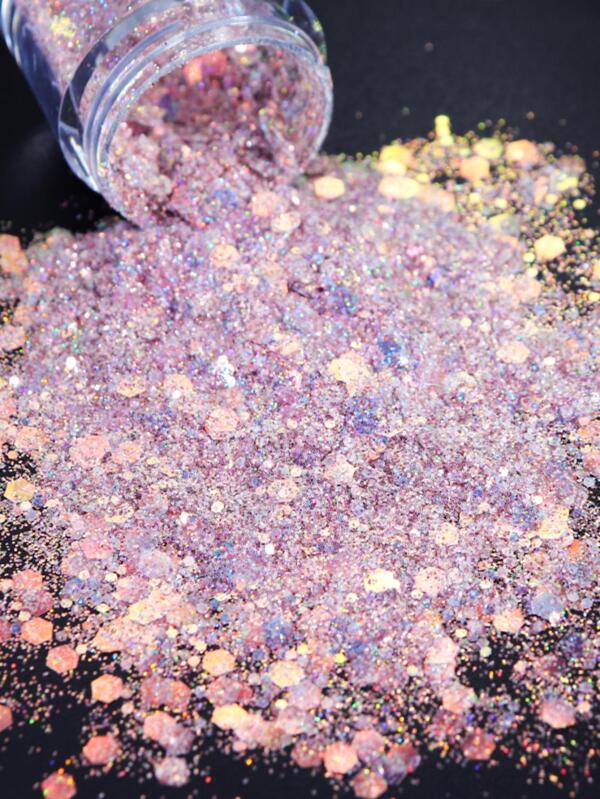 زخرفة أظافر بالترتر، زجاجة واحدة 10مل من رقائق الأظافر المتغيرة اللون لتزيين المناكير، مستلزمات DIY لتزيين الأظافر بالجواهر