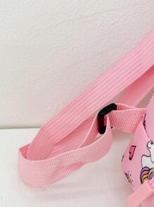 孩子腰包適合女孩男生可愛卡通獨角獸胸包兒童腰包錢小袋嬰兒拉鍊腰包腰包