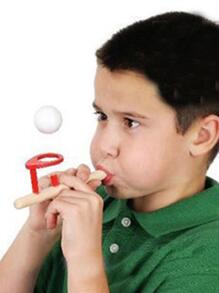 1pc Wooden Blow Ball Balance Game, Fun & Interesting Puzzle Toy For Group Competition & Lung Exercise,Puzzle Toys,Sensory Toys,Boys Toys Age 7,Toys For Boys,Games,Boys Toys